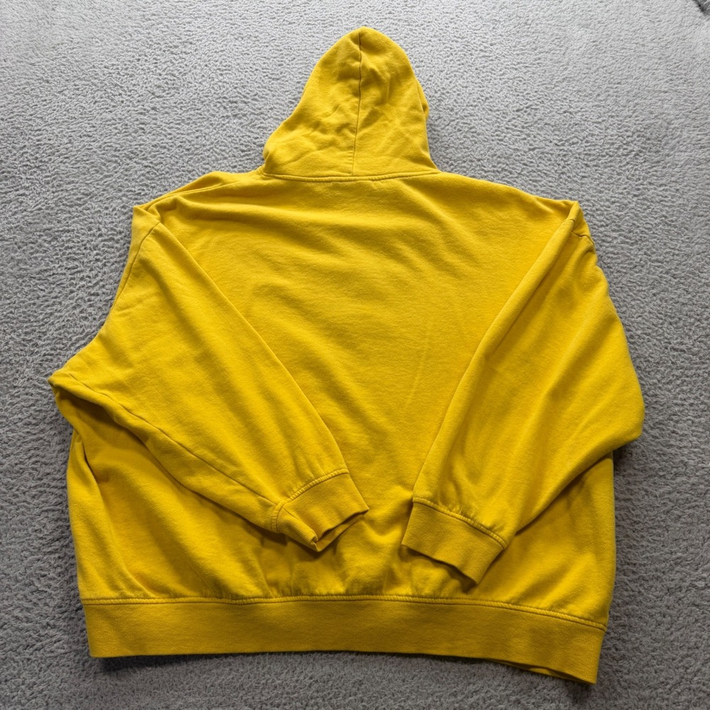 Pac-Man Hoodie Mens 3XL Yellow Patch Pullover Retro Gaming Bandai Namco - Picture 6 of 7